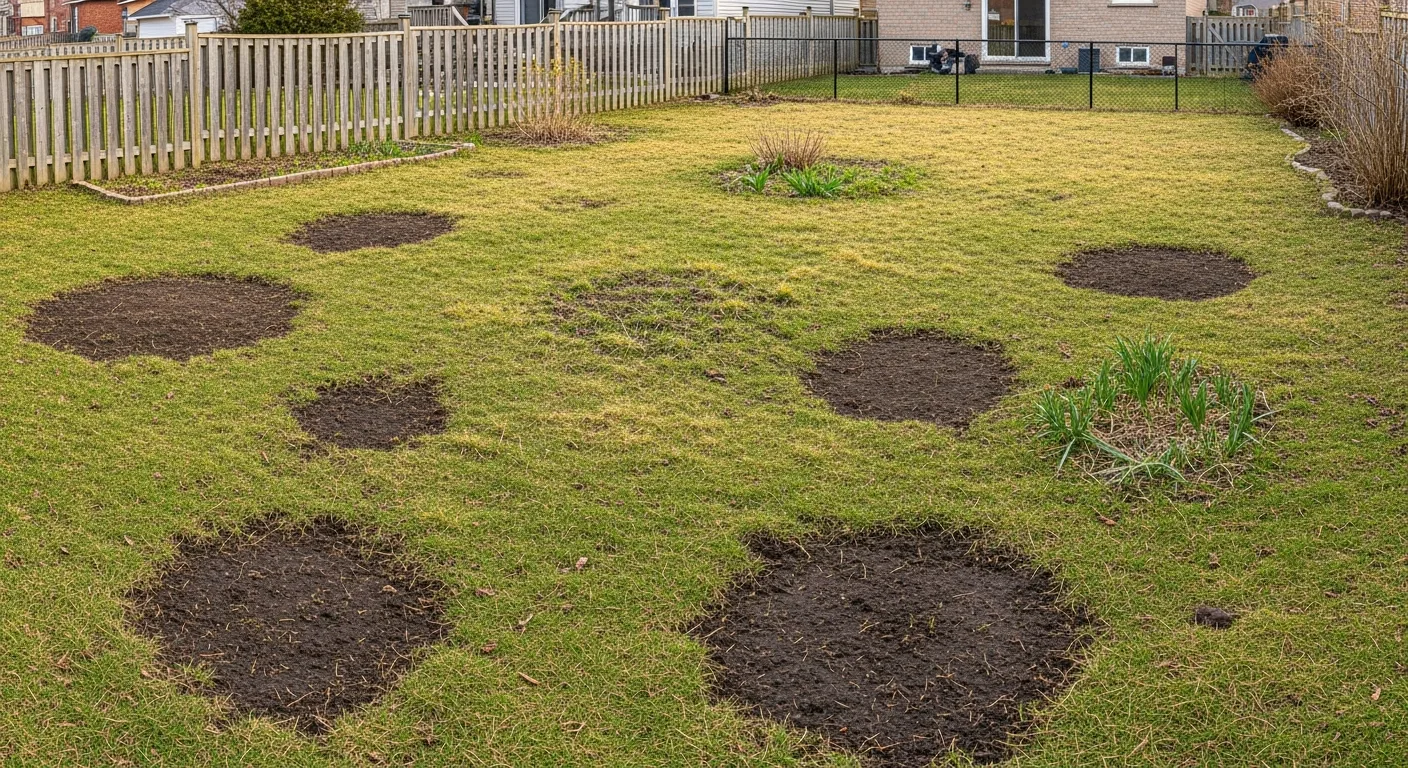 GTA lawn with bare patches and dead spots after winter — how to diagnose and fix